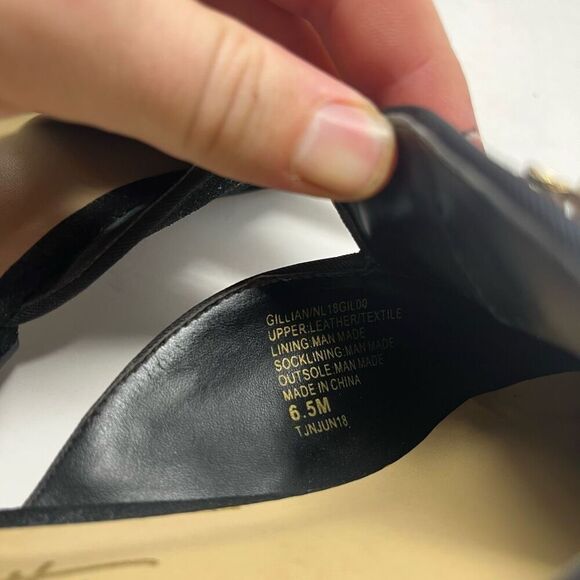 Nanette Lepore Mules Embellished Rhinestones Pointed Toe Black Womens Size 6.5 - Picture 8 of 8